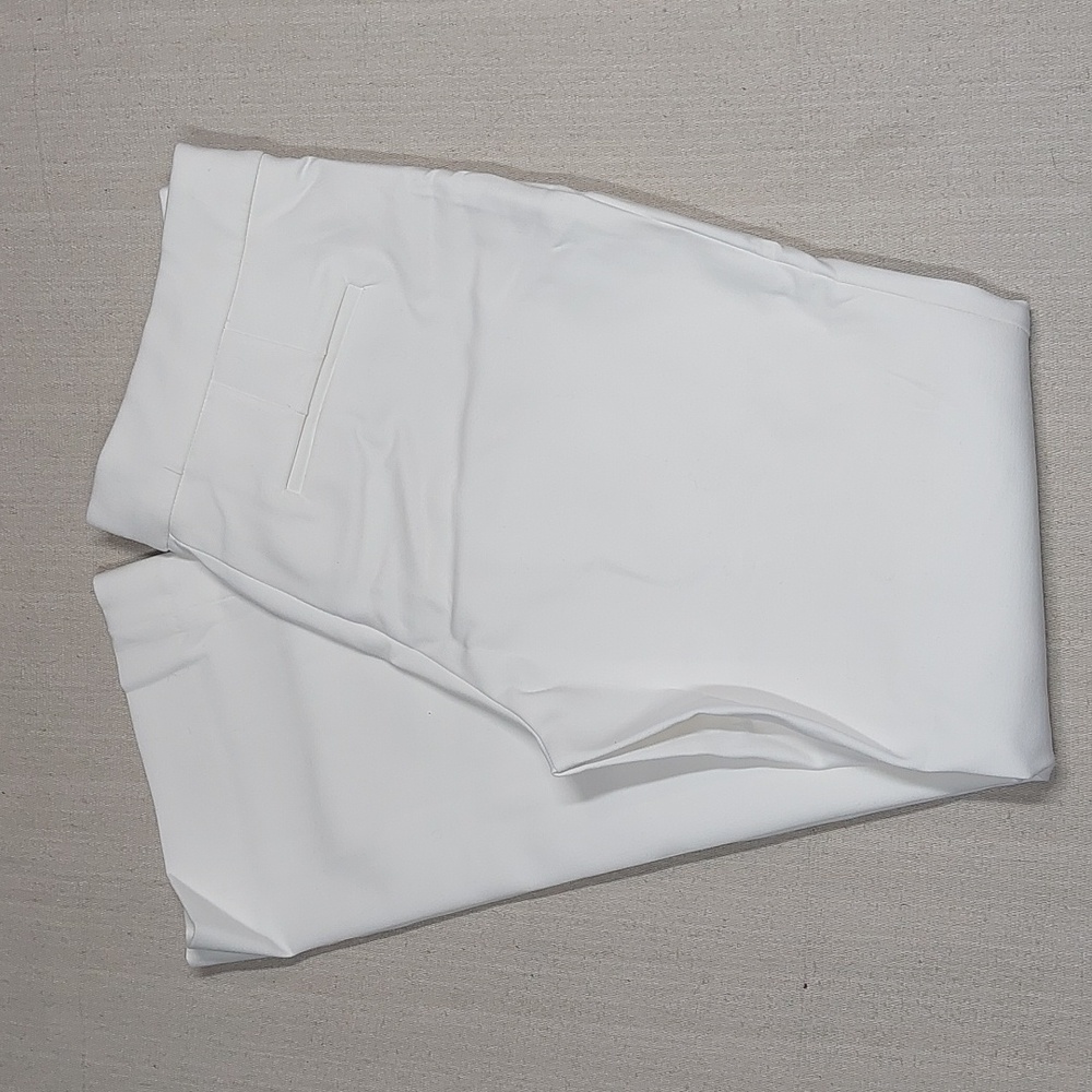 J Crew Edie Trouser Size 12 White Stretch Full Length